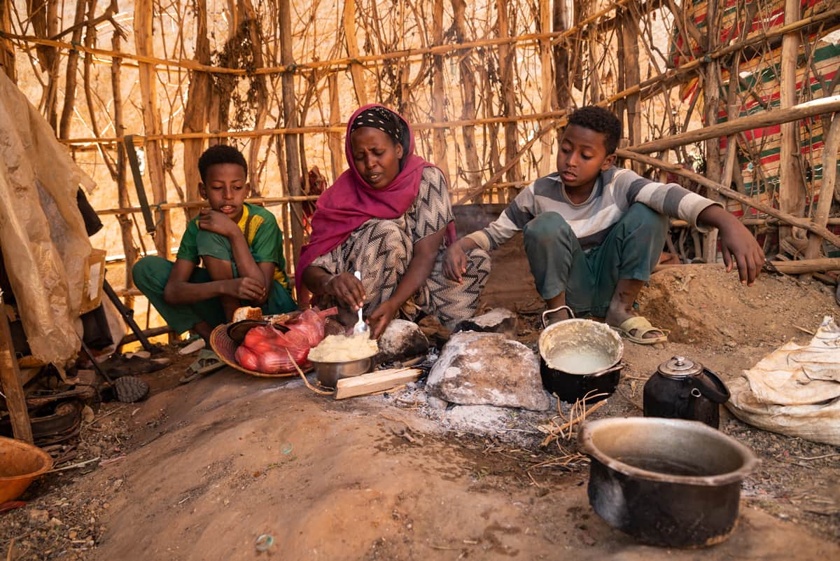 les familles d'oromia en Ethiopie sont menacées par la famine