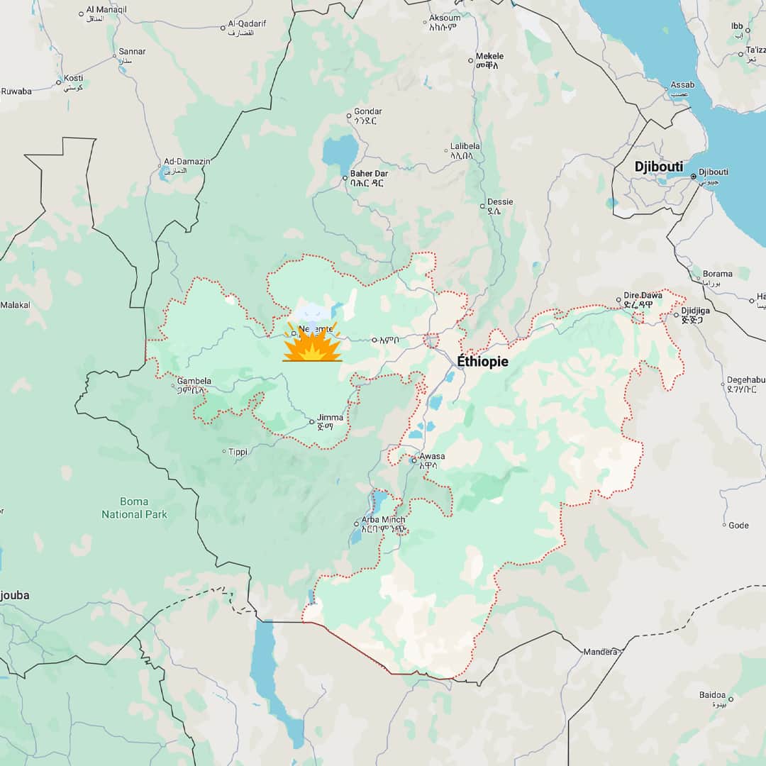 région d'oromia en Ethiopie où Compassion agit contre la famine